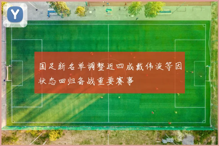 国足新名单调整近四成戴伟浚等因状态回归备战重要赛事